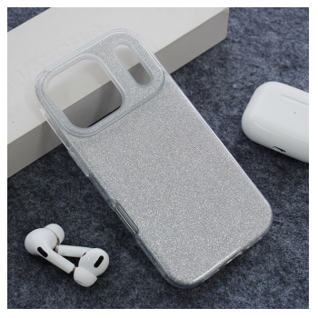 Maska Crystal Dust za iPhone 17 Pro/ 18 Pro srebrna