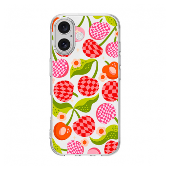 Maska Nanobit Print za iPhone 17 Checkered Cherries