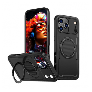 Maska Mag Case Ring Armor za iPhone 17 Pro Max/ 18 Pro Max crna