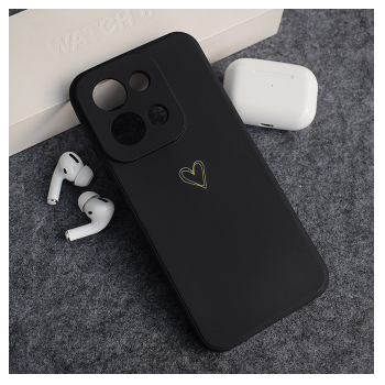 Maska Golden Heartbeat za Xiaomi Redmi 15C (173mm) crna
