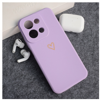 Maska Golden Heartbeat za Xiaomi Redmi 15C (173mm) ljubicasta