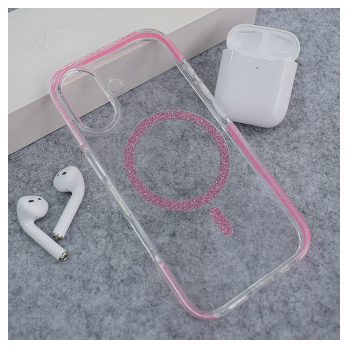 Maska Mag Case Bling za iPhone 17 roze