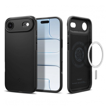 Maska Spigen za iPhone Air Thin Fit Mag MagSafe crna