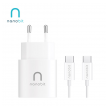 Kucni punjac Nanobit NB102 25W sa kablom Type-C na Type-C 25W 1m
