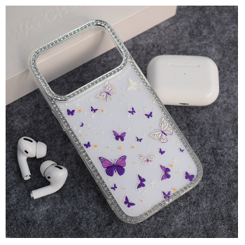 Maska Sunny Garden za iPhone 17 Pro Max Purple Blossom