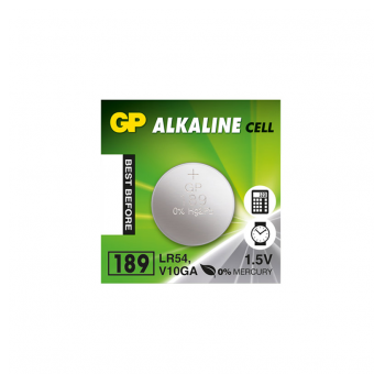 GP LR54/ 1130/189/389/AG10 1.5V alkalna baterija