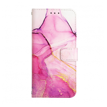 Maska na preklop Marble za Honor X5c/ X5c Plus pink