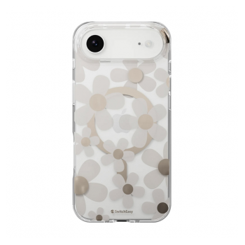 Maska Mag Case SwitchEasy Fleur za iPhone Air zlatno siva