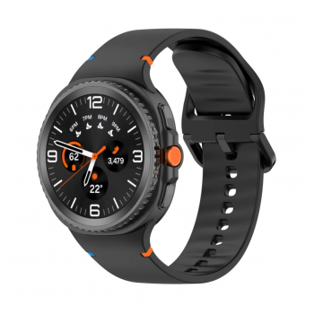 Silikonska narukvica za pametni sat Samsung Galaxy watch 8 crna