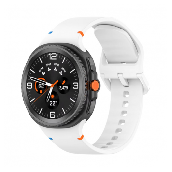 Silikonska narukvica za pametni sat Samsung Galaxy watch 8 bela