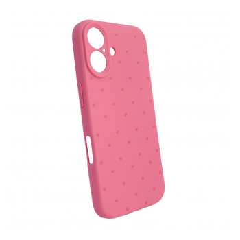 Maska Cute Heart za iPhone 16 pink