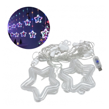 Novogodisnji ukras LED lampice sa zvezdom RGB