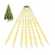 Novogodisnji ukras LED 280 lampica za jelku toplo zute 2m (USB napajanje)