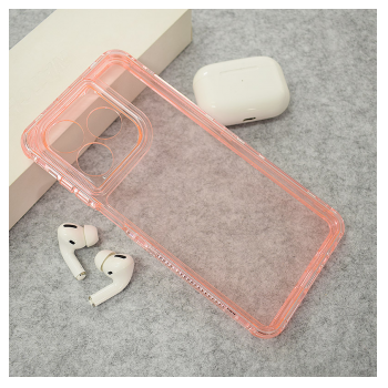 Maska Color Transparent za Honor X5c/ X5c Plus roze
