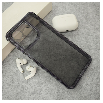 Maska Color Transparent za Honor X5c/ X5c Plus crna