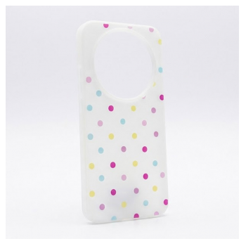 Maska Candy Dots za Honor Magic 8 Lite/ X9d bela