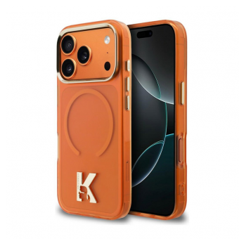 Maska Karl Lagerfeld IML K Head Logo MagSafe za iPhone 17 Pro narandzasta
