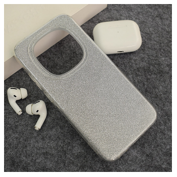 Maska Crystal Dust za Xiaomi Redmi Note 15 5G srebrna