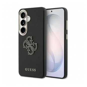 Maska Guess Grained Big 4G Metal Logo za Samsung S26 Plus/ S946B crna
