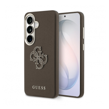 Maska Guess Grained Big 4G Metal Logo za Samsung S26/ S941B braon