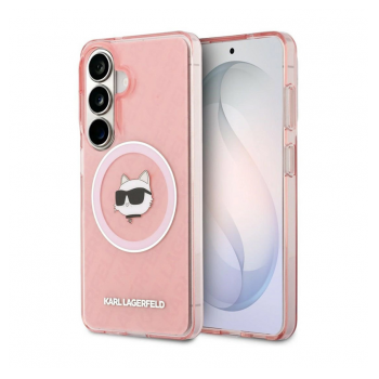 Maska Karl Lagerfeld IML Repeated Choupette MagSafe za Samsung S26/ S941B roze