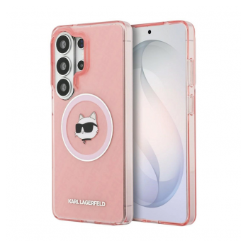 Maska Karl Lagerfeld IML Repeated Choupette MagSafe za Samsung S26 Ultra/ S948B roze