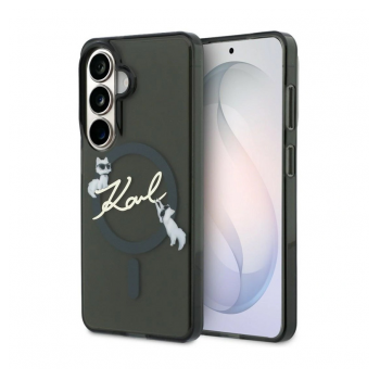Maska Karl Lagerfeld IML KC Script MagSafe za Samsung S26/ S941B crna