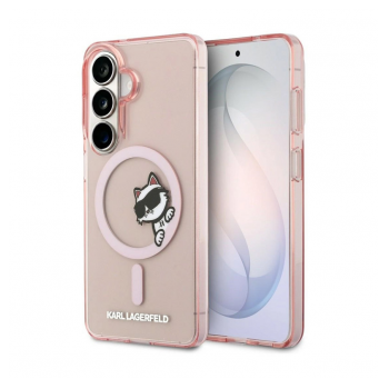 Maska Karl Lagerfeld IML Peekaboo Choupette MagSafe za Samsung S26/ S941B roze