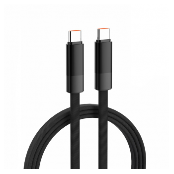 Kabel LDNIO LC241c 65W (Automatic Power OFF) Type-C na Type-C 1m sivi