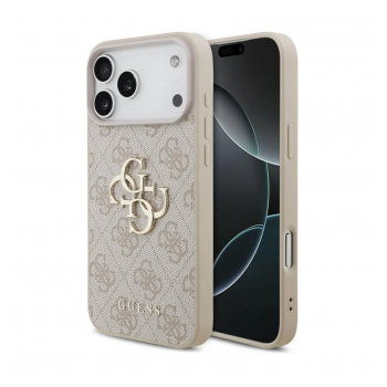 Maska Guess 4G Big Logo za iPhone 17 Pro Max/ 18 Pro Max roze zlatna