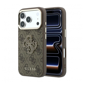 Maska Guess 4G Big Resin Logo za iPhone 17 Pro/ 18 Pro braon