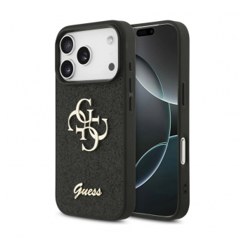 Maska Guess Fixed Glitter Big 4G za iPhone 17 Pro/ 18 Pro crna