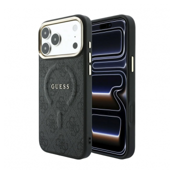 Maska Guess 4G Embossed Classic MagSafe za Samsung iPhone 17 Pro Max/ 18 Pro Max crna
