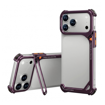 Maska Titanium Edge Bumper za iPhone 17 Pro Max/ 18 Pro Max bordo